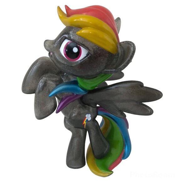 Funko Hikari My Little Pony RAINBOW DASH Exclusive Black Glitter Figure - Picture 1 of 7